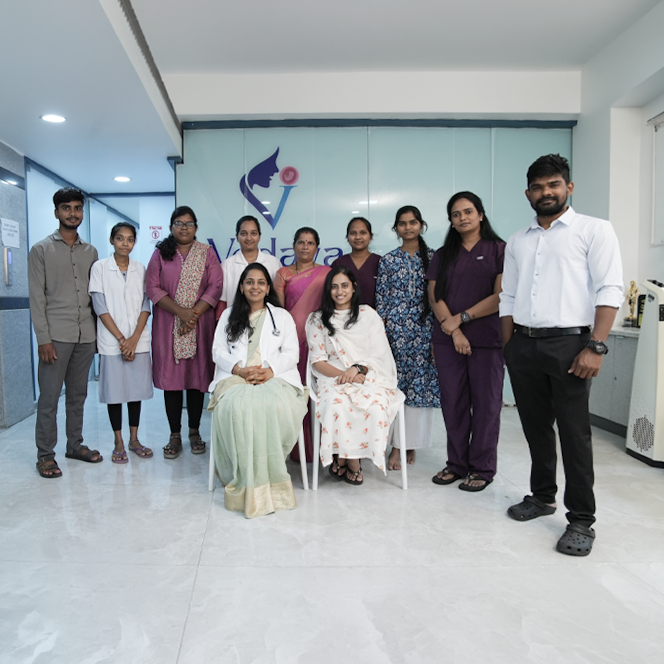 Vedaya core team together at the hospital